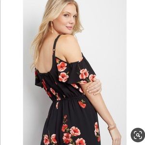 Black Floral Jumpsuit!